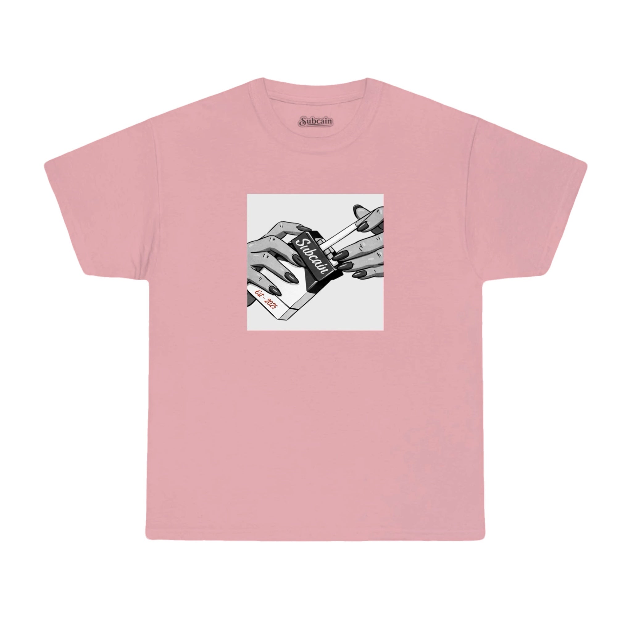 Smoke tee - Lyserød