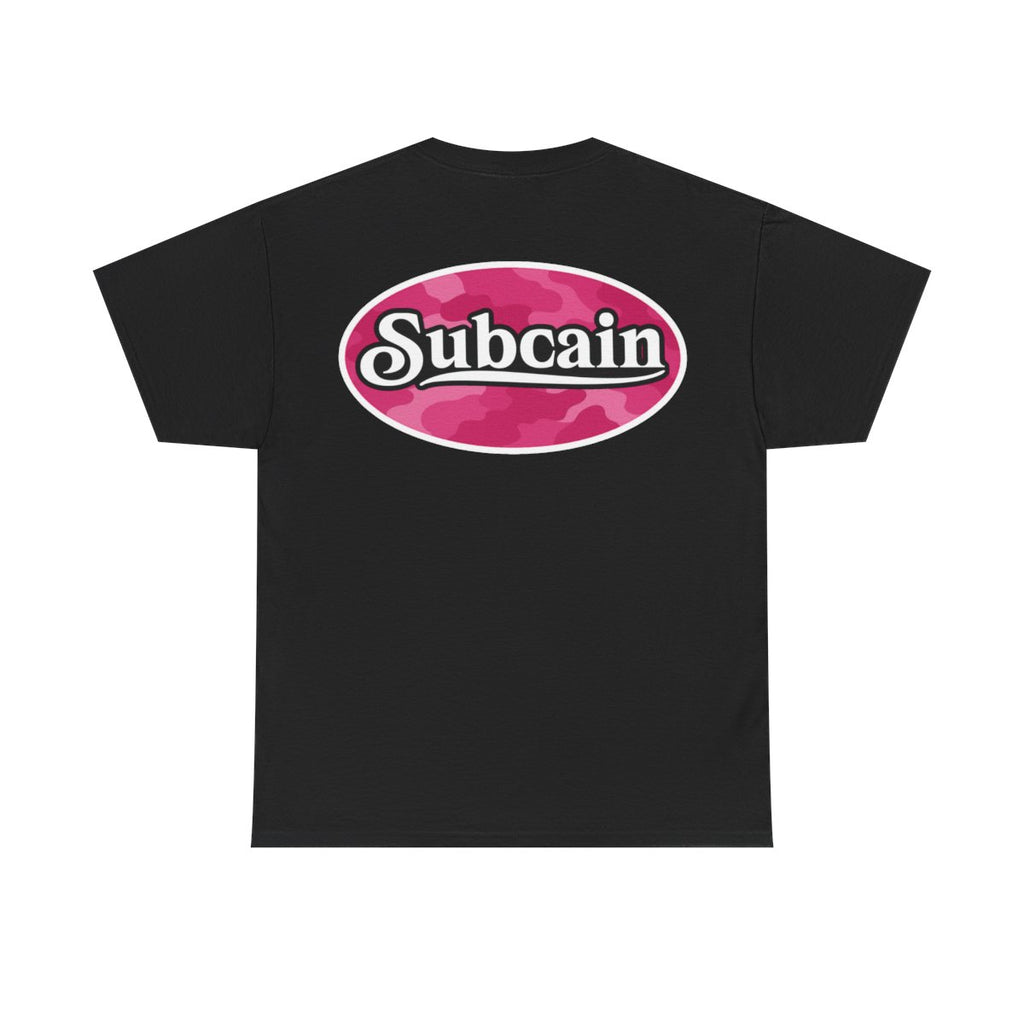 Subcain pink camo logo tee -sort